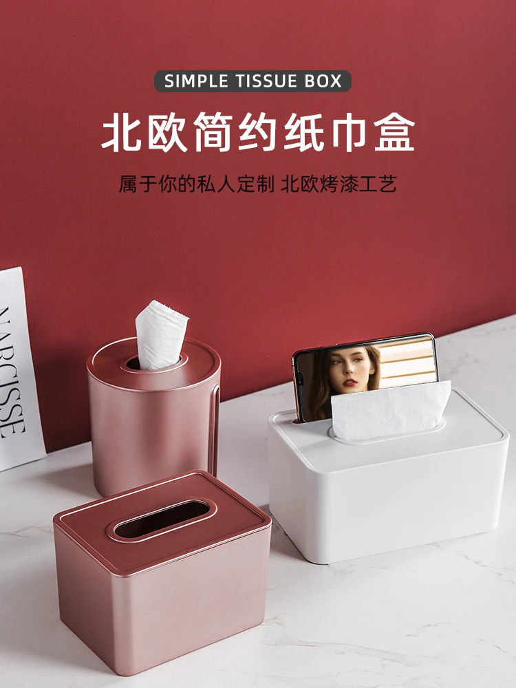 

Nordic Tissue Box Paper Towel Boxes Home Decor Living Room Coffee Table Roll Paper Contianer Cartons Kitchen Napkin Holder FH035
