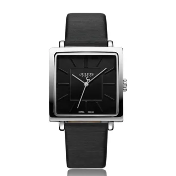 

Clearance Women's Simple Fashion Trendy Watch Big Dial Square Leather Band Wristwatch Quartz Women Watches Waterproof Clocks Top