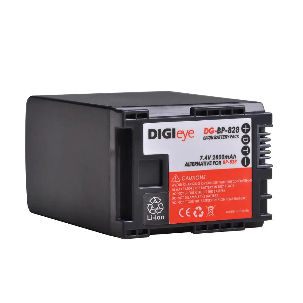 

1Pcs 2800mAh BP-828 BP828 BP 828 Battery for Canon VIXIA HF G50 HF G60 XA40 XA45 GX10 HF G20 HF G21 HFG40 XA10 XA11