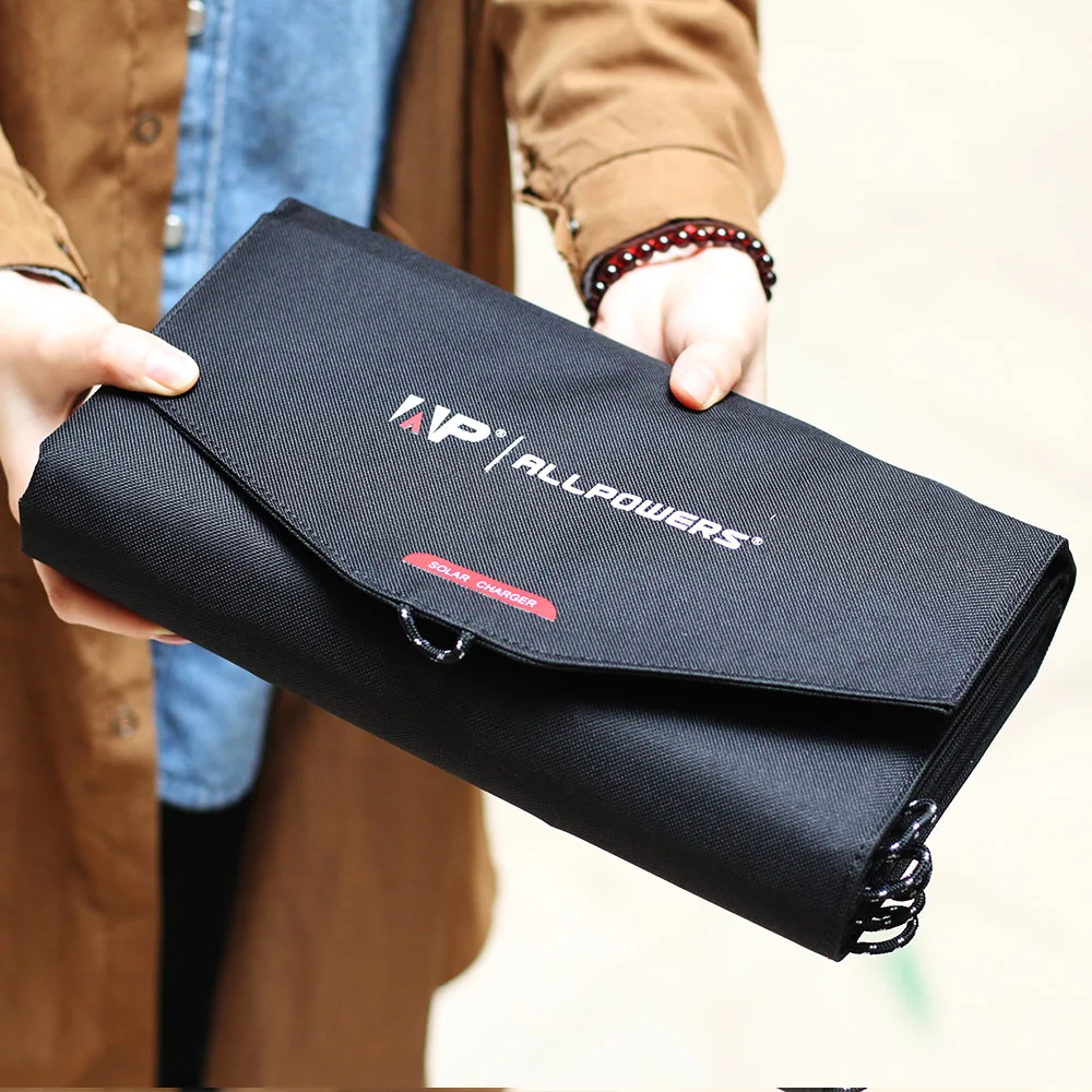 ALLPOWERS 100W Solar Panel Charger Foldable Portable Solar Charger for iPhone iPad Macbook Huawei Samsung Hp Dell Asus Acer.
