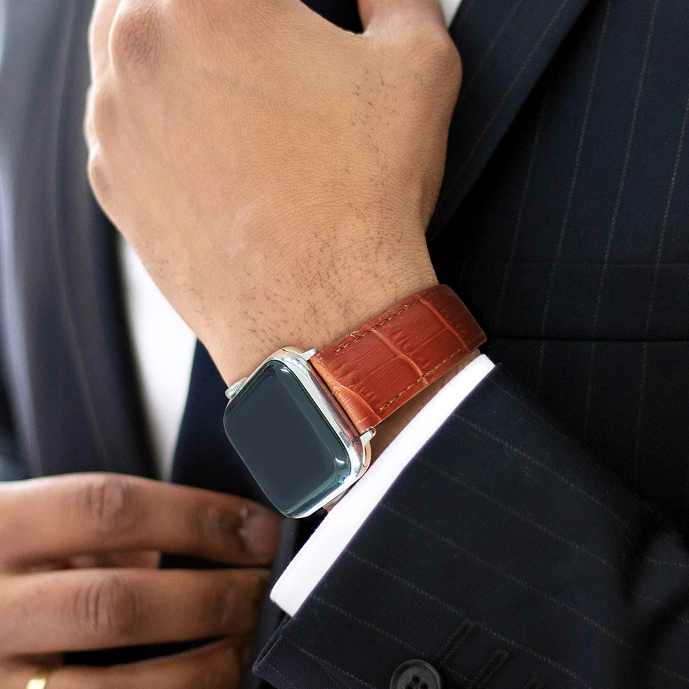 High quality Leather loop for iWatch 40mm 44mm Sports Strap for Apple watch band 42mm 38mm 5