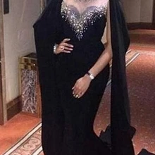 Robe De Soiree вечернее платье с высоким вырезом и прозрачными камнями длинное формальное платье русалки Abiye Gece Elbisesi