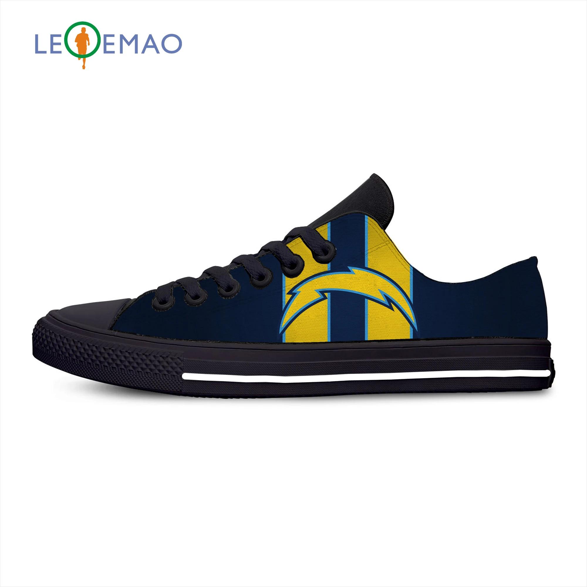 

New Men's women San Diego 2019 bowl LIV Champions fashion Lightweight low Top Breathable Sneakers for Chargers fans gift