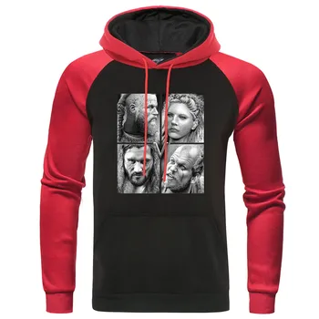 

Valhalla TV Show Viking Men Hoodies Autumn Winter Fleece Warm Hooded Sweatshirt Vikings Raglan Pullover Men's Streetwear Hoody