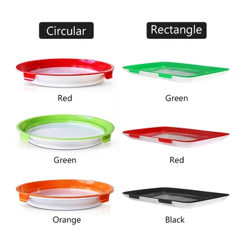 

4PCS Creative Magic Elastic Food Preservation Tray Stackable Food Fresh Tray Fresh Tray Reusable Food Storage Container