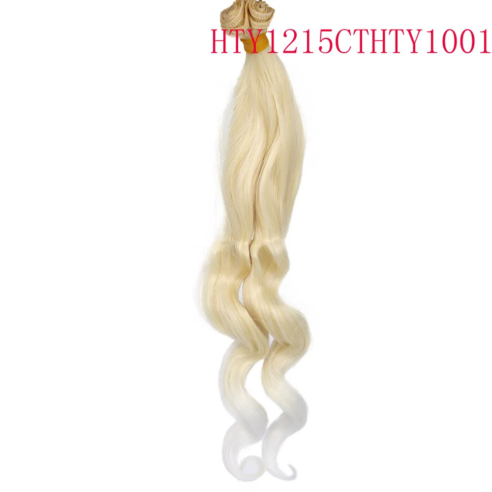 Russian DIY Doll Hair 25cm High Temperature Curly Hair for 1/3 1/4 1/6 BJD DIY Wavy Doll Hair Tree
