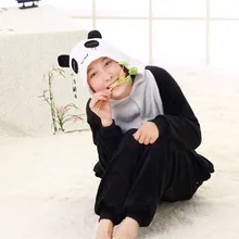 Kigurumi Onesie для взрослых детей, панды, женские животные, милые, мягкие, гигантские, панды, косплей, Цельный Детский Зимний комбинезон для мальчиков и девочек
