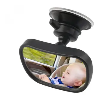 

2 in 1 Universal Adjustable Plastic Rear View Interior Mirror Car Seat for Baby Child Safety With Clip and Sucker car accessorie