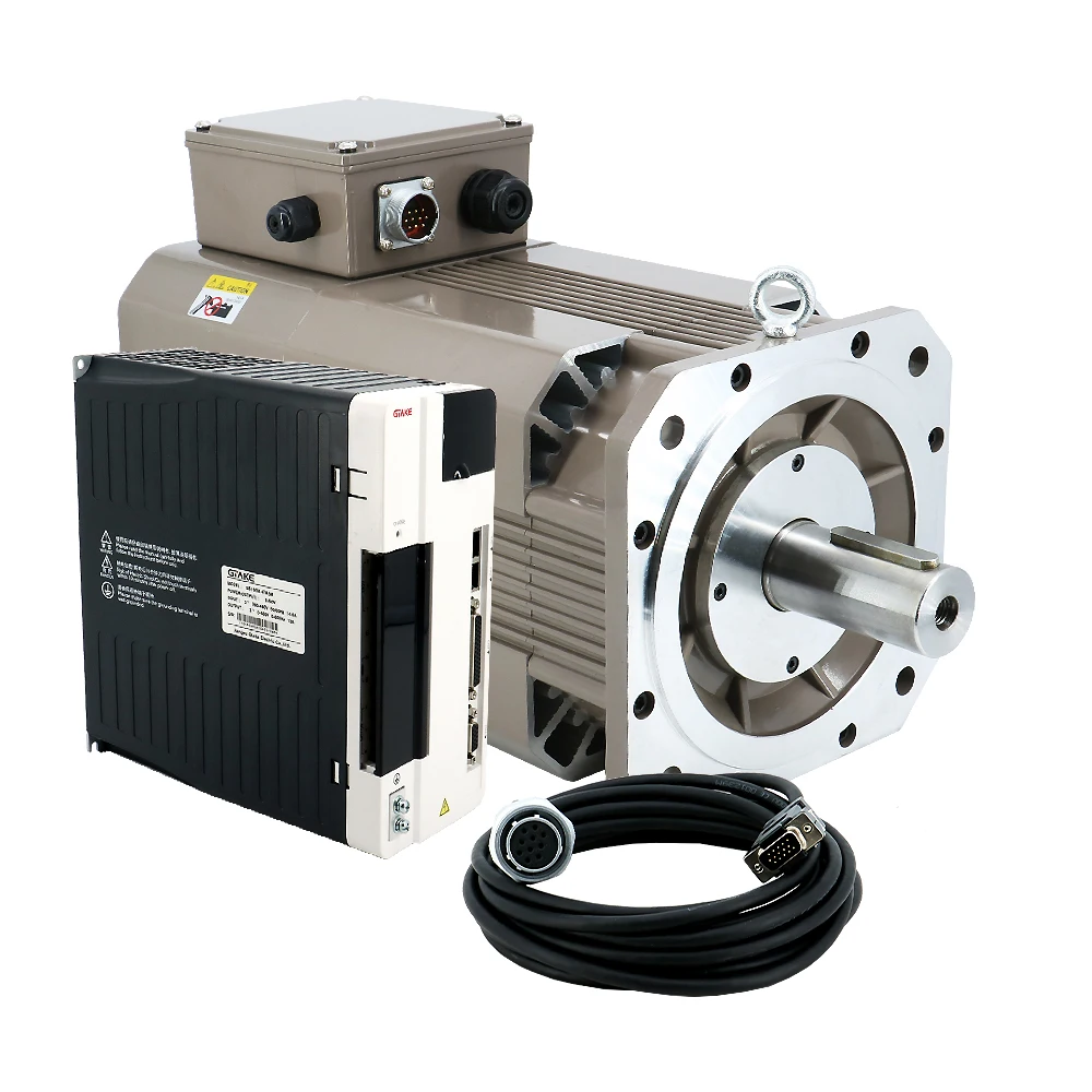US $1.045.62 High Speed 152237kw AC Servo Spindle Motor Driver Kit 178mm 3PH 380V Constant Power CNC Lathe Milling