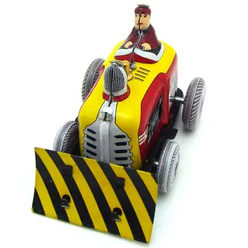 

Vintage Iron Bulldozer Wind up Clockwork Vehicle Toy Desk Decor Kids Collectible Wind up Toy Educational Toys fro kids
