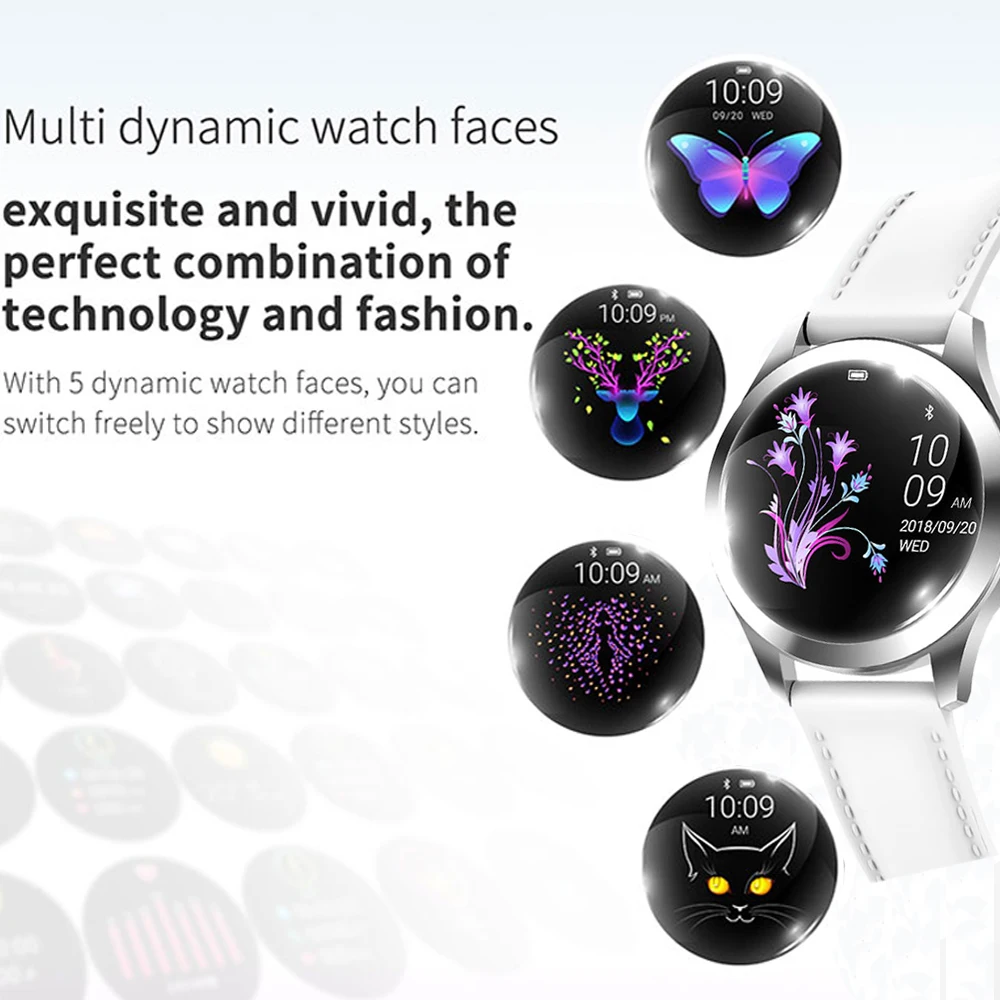 IP68 Waterproof Smart Watch Women Elegant Bracelet Heart Rate Monitor Sleep Monitor Fitness Tracker Smartwatch for IOS Android