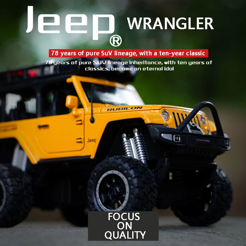 Diecasts & Toy Vehicles 1/32 JEEP SUV Alloy Car Diecasts Model Big Wheel Simulation Vehicles Toy With Light Music Kids Toys Gift