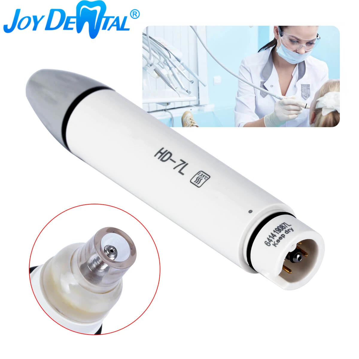 

Dental LED Light Ultrasonic Piezo Scaler Handpiece Fit for SATELEC DTE Ultrasonic Sclers 135°Sterilized Dentist Tools