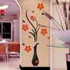 Acrylic 3D Vase Flower Tree Crystal Wall Stickers Decal Home Living room Decor ► Photo 1/5