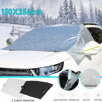 

160x270cm Car Front Windscreen Windshield Cover Sunshade Frost Snow Dustproof Waterproof Sun Shield Window Mirror Protector