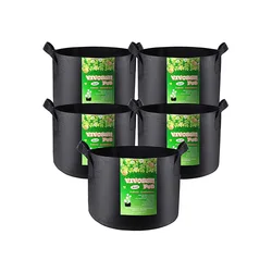 Bolsa de plantación de semillas de plantas, cubeta de tela de galón, bolsa de siembra de patatas, fresas, planta de vivero, placa frontal para patio pequeño
