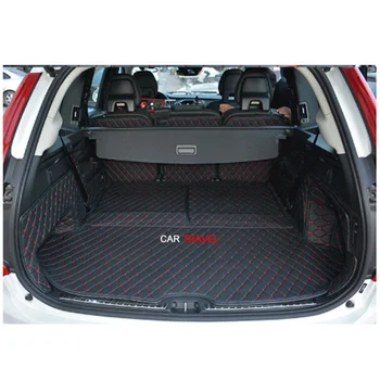 

Good quality! Full set car trunk mats for Volvo XC90 7 seats 2020-2015 waterproof boot carpets cargo liner mats for XC90 2019