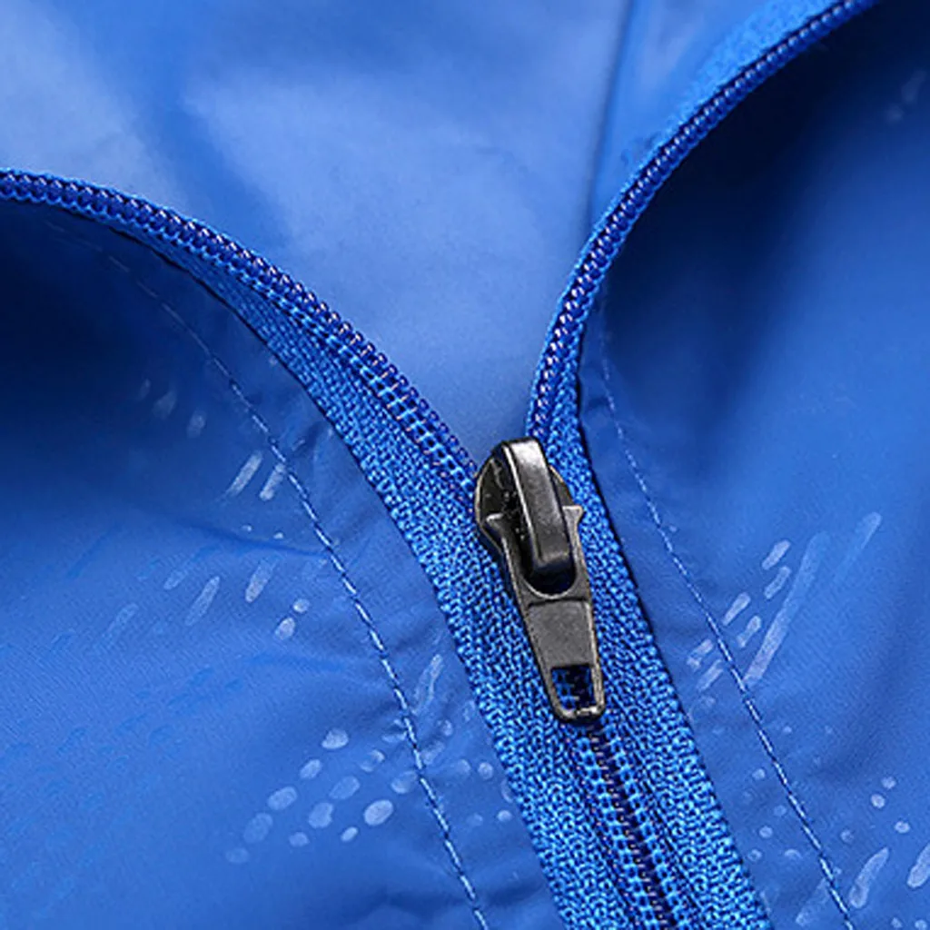 Для мужчин Wo мужские повседневные куртки ветрозащитные ультралегкие непромокаемые ветровки пальто для улицы спортивный свитер с капюшоном одежда для защиты от солнца