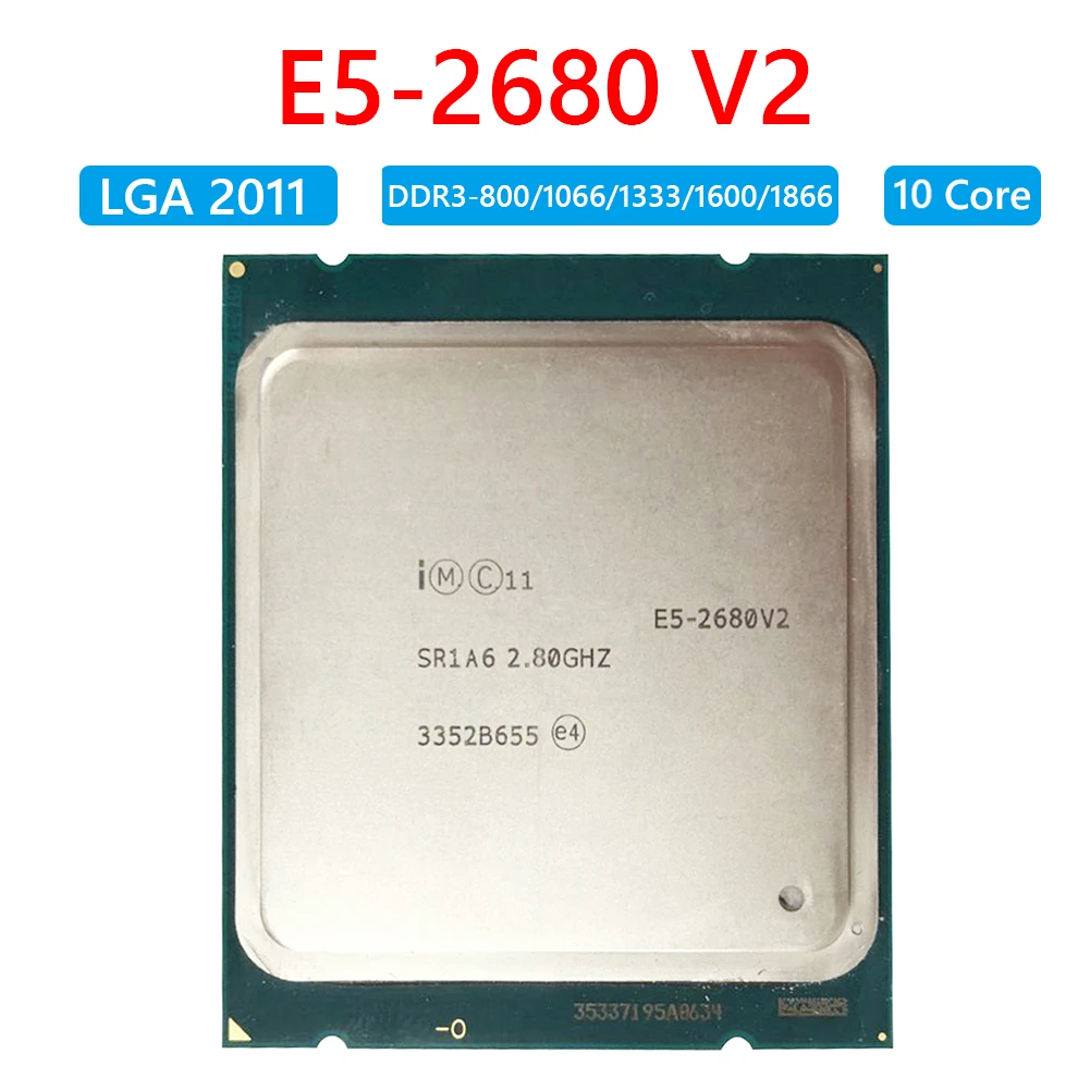 gaming processor For Intel Xeon E5-2680 V2 Processor for X79 LGA 2011 Motherboard 10 Core Processor 2.8GHz 25M 115W good cpu