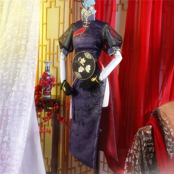 Костюм для косплея принцессы из японского аниме ONE PIECE Perona Cheongsam Ghost в китайском