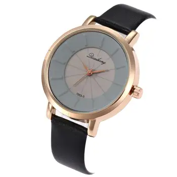 

HobbyLane Women Wristwatch Stylish Simple Quartz Watch Leather Watchband Wristwatch