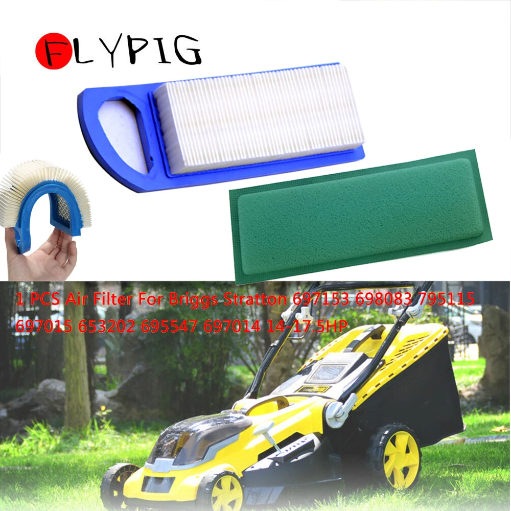 FLYPIG воздушный фильтр и предварительный фильтр ДЛЯ Briggs& Stratton HUSQVARNA Craftsman JOHN DEERE 286H77-0121 Z225 697153 797008 697153