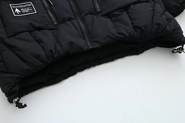 Женские зимние куртки размера плюс 3XL 4XL 5XL с капюшоном и стоячим воротником, Женское пальто с хлопковой подкладкой, зимняя женская длинная парка, теплая плотная куртка