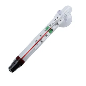 

Useful Glass Tube Aquarium Fresh/Salt Fish Thermometer Temperature Submersible Suction Aquariums Tanks Decor Function Great