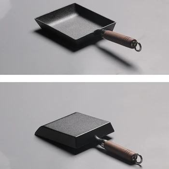 

LBER Not Sticky Casting Iron Pan Stone Layer Frying Pot Saucepan Small Fried Egg Pot Use Gas And Induction Cooker