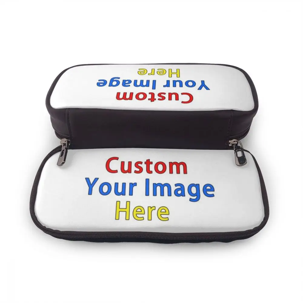 Designer Cosmetic bag Women 3D Custom Logo School Large Pencil Bag For Children Boys Travel Organizer Toiletry Bags Dropshipping