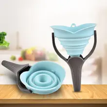Бытовая Кухня Гибкая Складная воронка для масла жидкость передача Складная силиконовая воронка кухонные принадлежности Инструменты