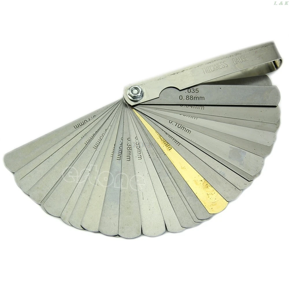 Blade Laser 2481 Feeler Gauge 32 Tune Up Thickness Set IMP/METRIC + BRASS M04 feeler gauge