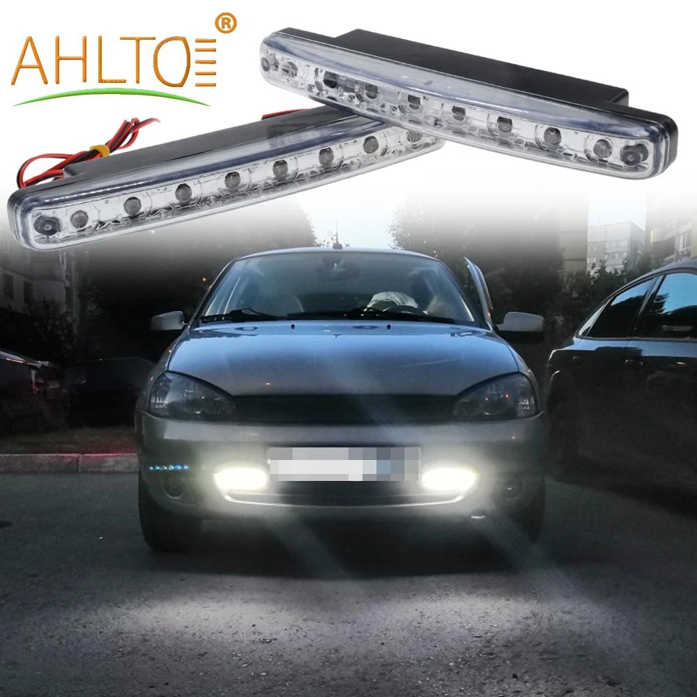 2X Автомобильный светодиодный дневный ходовой светильник 8 СВЕТОДИОДНЫЙ DRL