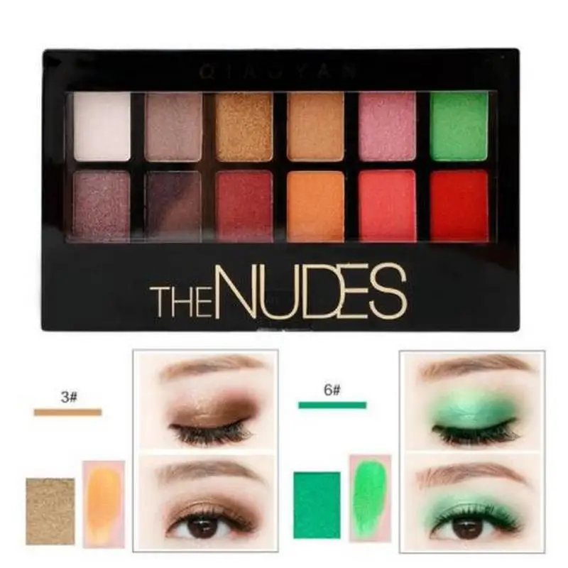 Cosmetic Matte Eye Shadow 12 Colors Make Up Set Nudes Pallete Eyeshadow Palette Brighten
