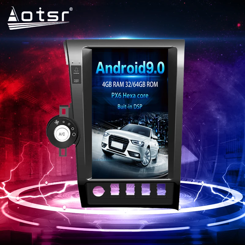 For Toyota Tundra Android Radio Tape Recorder 2007 - 2011 Car Multimedia Player Stereo Head Unit PX6 Tesla Style Navi Auto Audio