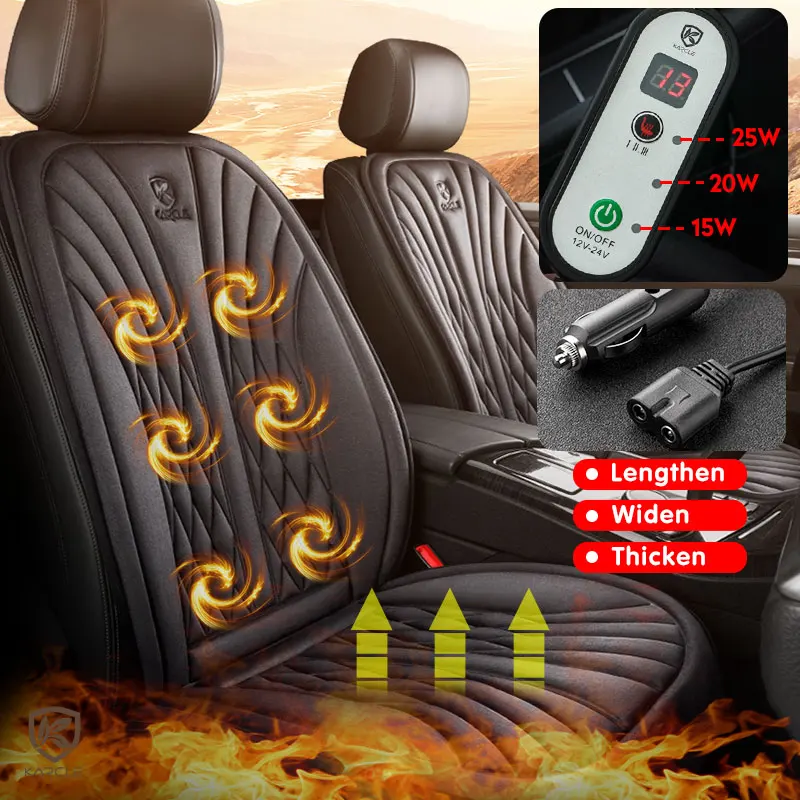 cigarette lighter seat heater Car Heater, Black Universal 12V Car Heated Seat Cushion, Heated Seat Cushion, Temperature Adjustable, Fast Heating, Soft Warm Heating Pad for Most Auto (Driver+Passenger Side) Stay toasty warm wherever you go with the help of these heated car seat covers ActionHeat 12V Luxury Heated Car