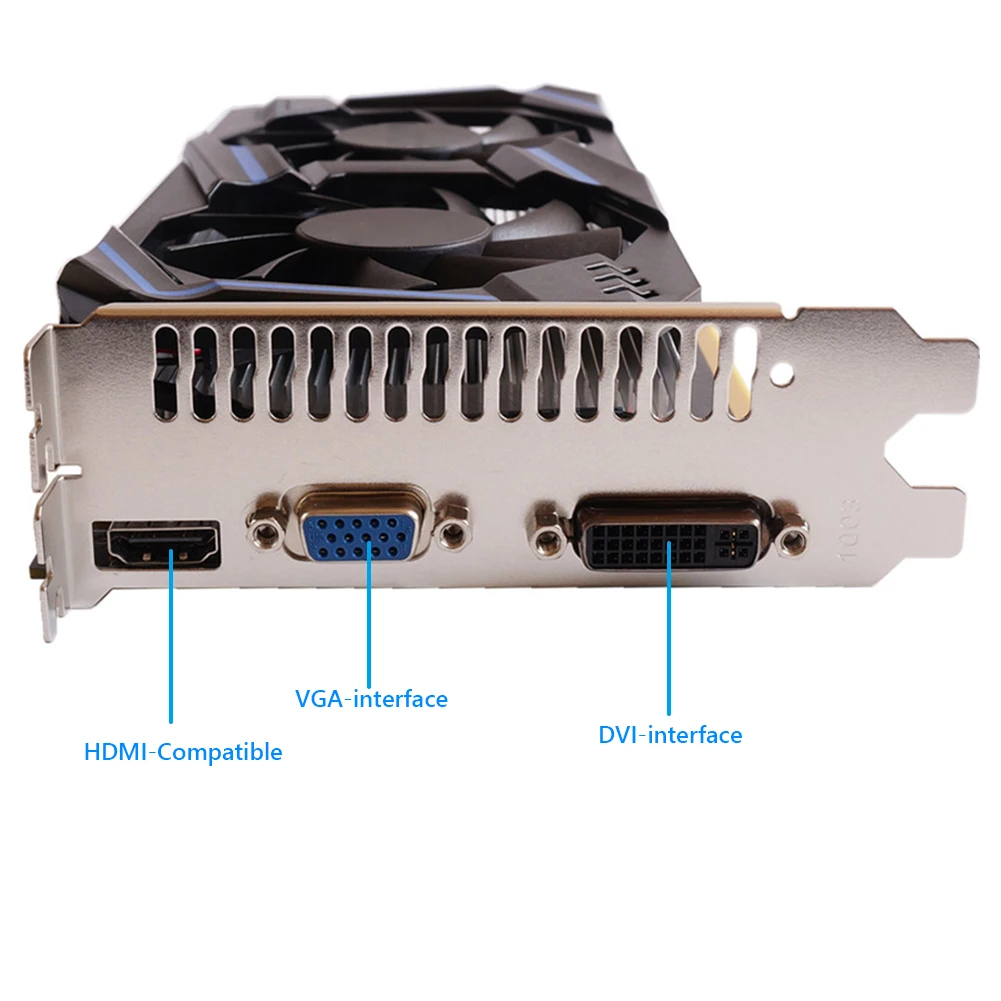 Computer Graphic Card GTX550Ti 6GB 192bit PCI-E 2.0 GDDR5 NVIDIA VGA HDMI-Compatibl Video Cards with Dual Cooling Fans Low-Noise