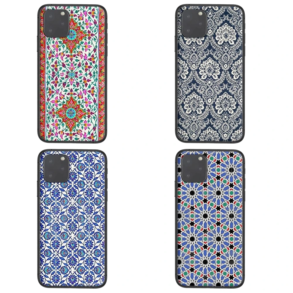 Черный чехол для телефона из ТПУ с 3D рисунком Apple iPhone 5 5C 5S SE SE2020 6 6S 7 8 11 12 Mini Plus Pro X XS