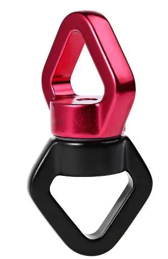 10 шт. FMN 30KN открытый альпинистский карабин поворотный вращающийся разъем Универсальное кольцо карданного подвеса гамак для йоги гамак поворотный - Цвет: red black