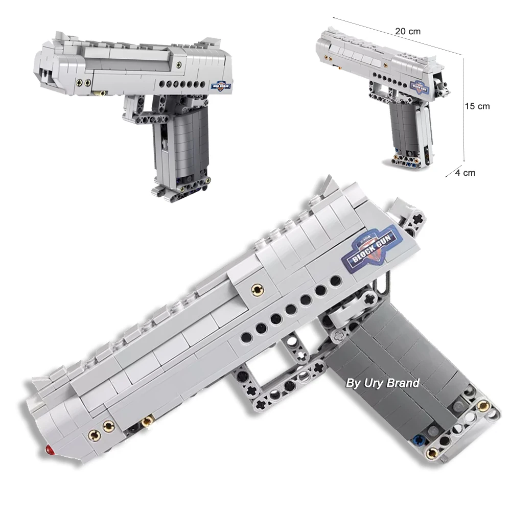 Набор для сборки пистолетов серии Technic пистолет набор пуль стрельбы Desert Eagle & M23