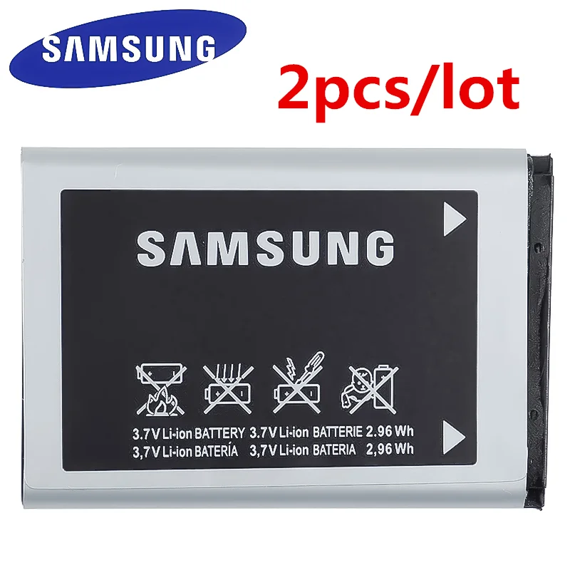 Оригинальный аккумулятор AB463446BU 2 шт./лот AB463446TU Samsung S139 M628 X520 F258 E878 F299 E1200M SGH B108 800