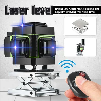 

12 Lines 3D Laser Auto Level Self-Leveling 360 Horizontal And Vertical Cross Super Powerful Blue Laser Level With Accessory
