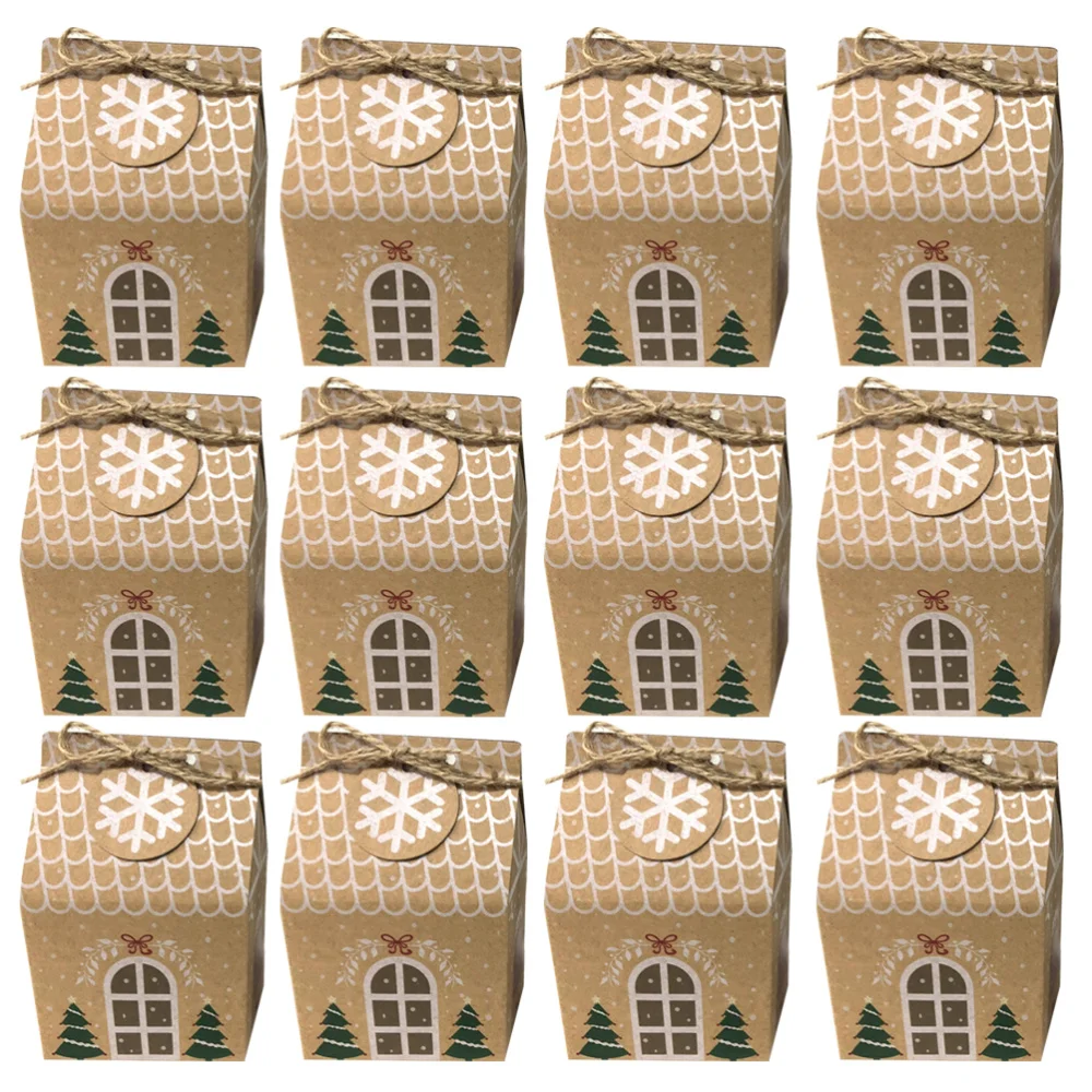 

50 Set of Christmas Candy Box Party Favor Box Gift Box Candy Packing Box for Party Xmas Christmas Gift