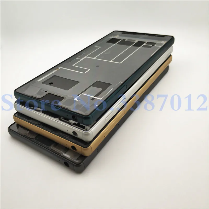 Полный Корпус для Xperia Z5 Dual E6653 E6603 E6633 E6683 средняя рамка Передняя Лицевая панель Корпус чехол+ Крышка батарейного отсека