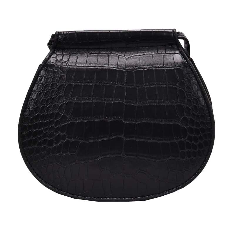 

iVog New Arrival Everyday Female Small Crossbody Messenger Handbag Black Geometric gg Saddle Bags for Women 2019