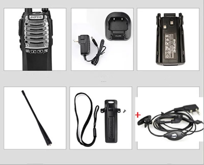 Baofeng BF-UV8D домофон Baofeng 5 Вт Высокая мощность, платформа для строительства, UHF 400-470 МГц, двойной запуск, ключ, радио для гостиниц