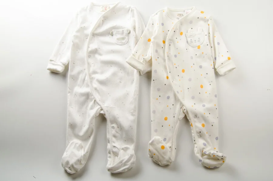 

Europe And America Infant Pure Cotton Long Sleeve One-piece Sling Bag in a Jacket LoY Foot Length Crawling Clothes Baby Newborns