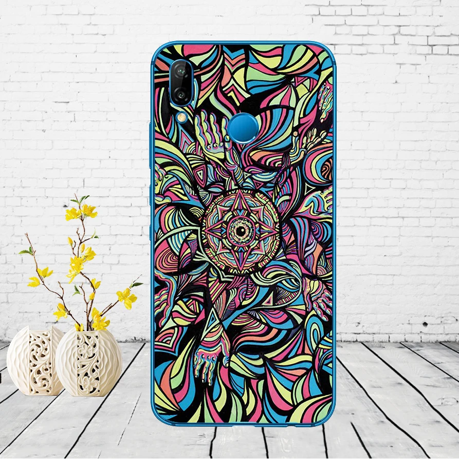 198DD Psychedelic рисунок мягкий силиконовый чехол для Huawei P9 P10 P20 P30 Lite mate 10 20 PRO lite p smart чехол