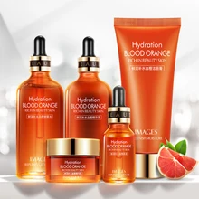 Изображения свежий и увлажняющий 5 шт кровавый апельсин набор увлажняющий и восстанавливающий цвет лица, кровавый апельсин набор