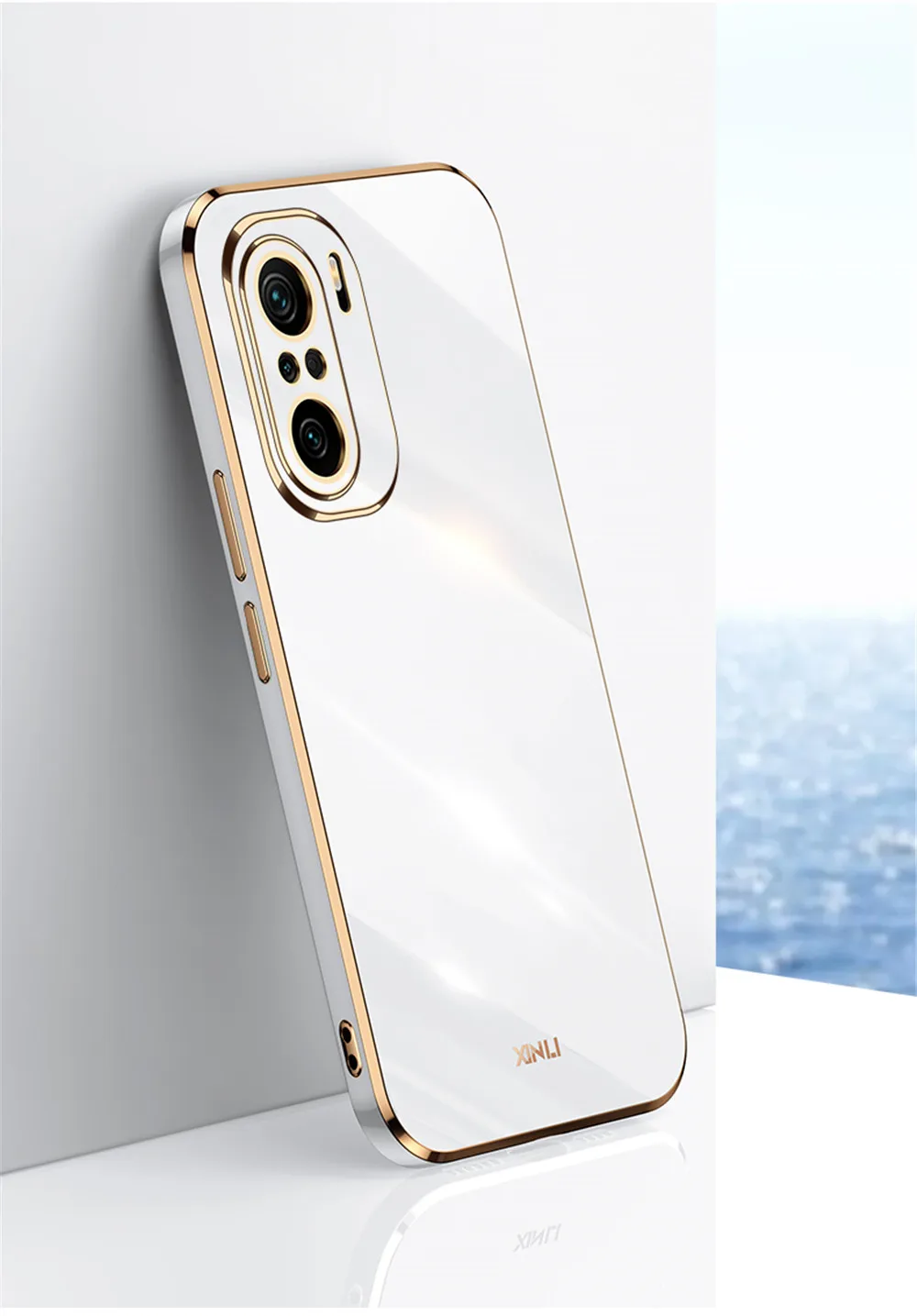 Lyxigt silikon fyrkantigt mjukt fodral för Xiaomi Mi 11 Lite 10T Poco F3 M3 Stötsäkert Candy Cove_voghion.com